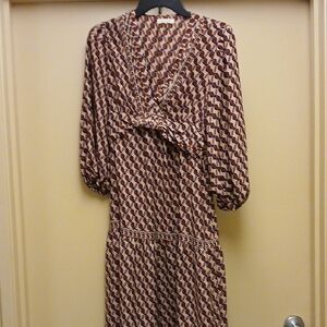 MAX STUDIO Womens' Elegant Geometric Patterned Dress | SIZE XS